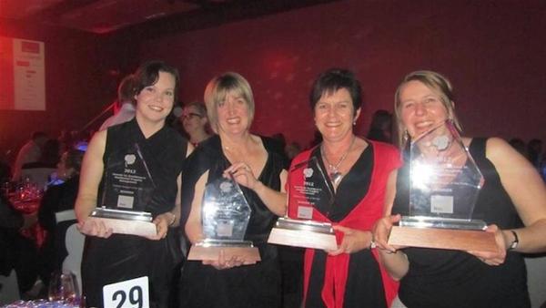 Members of the Housemart team pictured at last year's awards (L to R) Katrina Roberts, Hayley Stevenson, Colleen Topping and Andrea Bono. Missing is Liz Jeffrey.